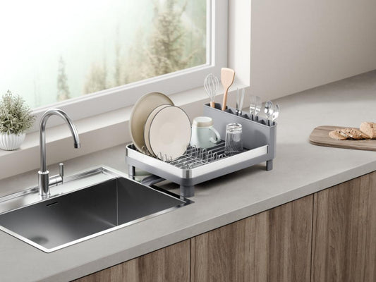 Escurridor de Platos Pureza · Gris Mate