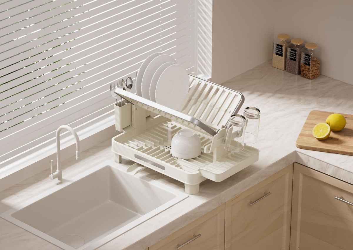 Escurridor de Platos Escurina Plegable · Taupe