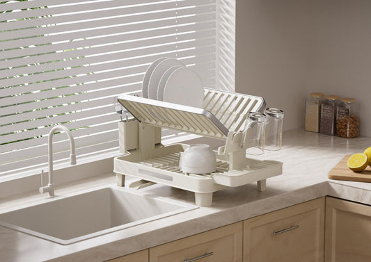 Escurridor de Platos Escurina Plegable · Taupe