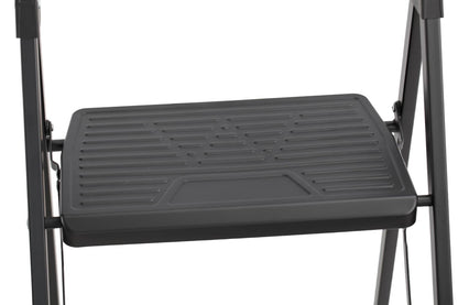 Escalera Tubular Alba · 3 Niveles · Negro