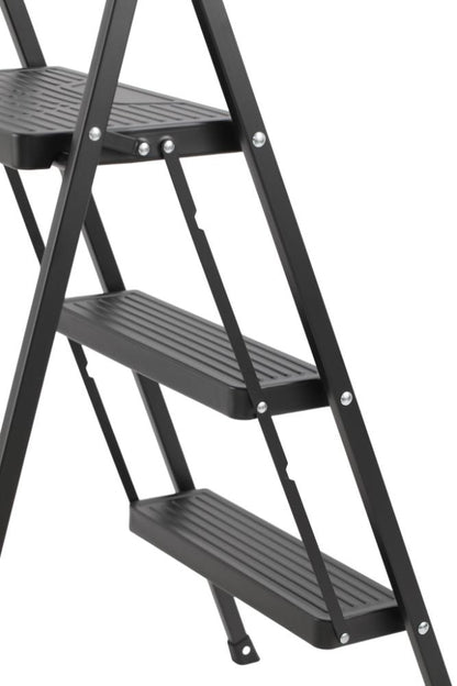 Escalera Tubular Alba · 3 Niveles · Negro