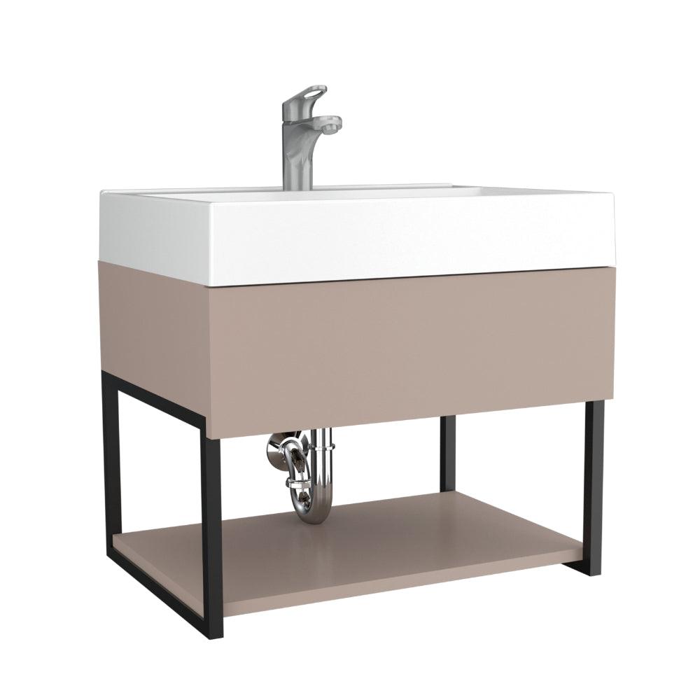 Mueble Lavamanos Zafi color Cocoa para Baño.