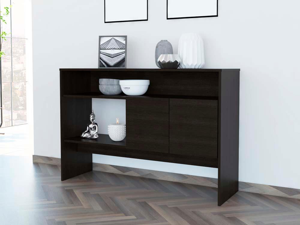 Mueble Recibidor Clasic color Wengue para Sala.