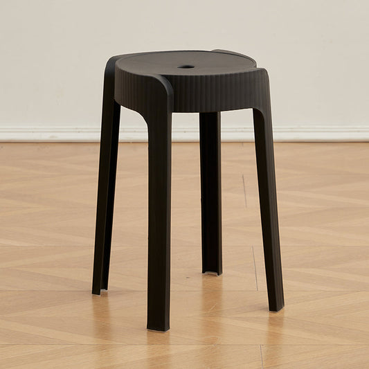 Butaco Apilable Maison, Color Negro, Diseño Moderno