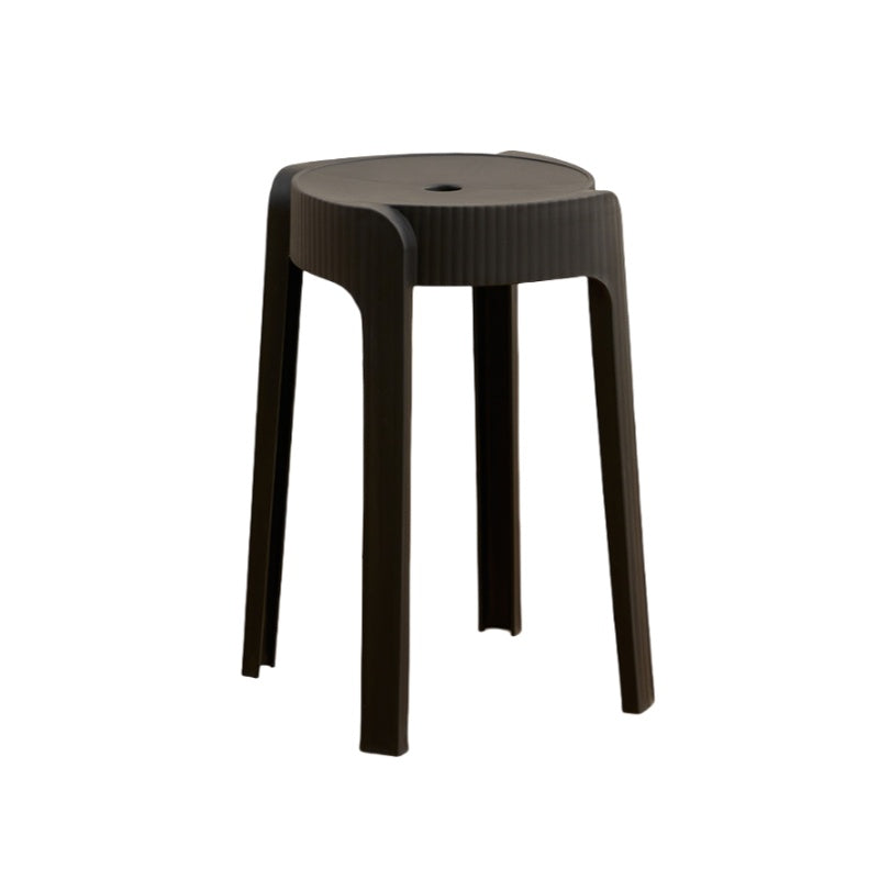Butaco Apilable Maison, Color Negro, Diseño Moderno, vista frontal