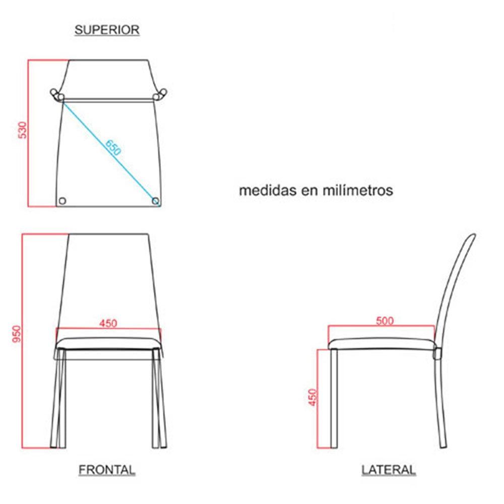 Comedor Volder color Cobre para Cocina o Sala.