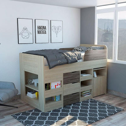 Combo para Habitación Fresno, incluye Cama y Escritorio.