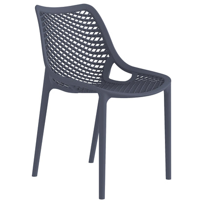 Silla Miame, Gris Oscuro, con Espaldar y Reposa Brazos, en ambiente