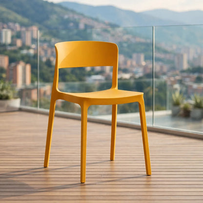 Silla Mónaco, Color Naranja, Diseño Moderno