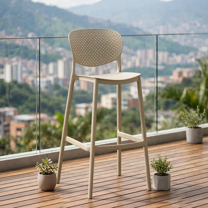 Silla para Bar Río, Color Khaki, Diseño Moderno