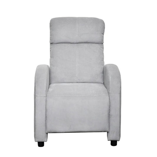 Silla reclinable Inoa en tela gris nevado
