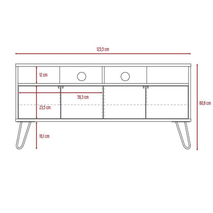 Mesa para TV Lara color Wengue para Sala.