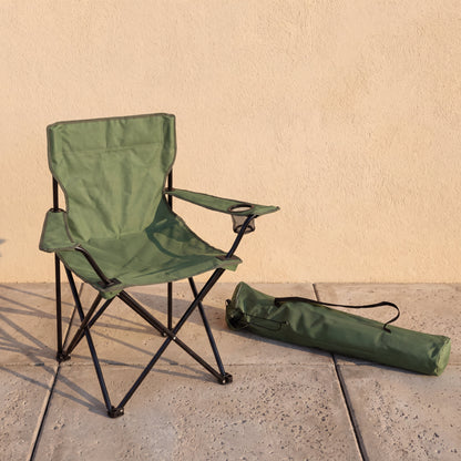Silla Plegable Camping Tanzania, Verde, Incluye Bolsa de Transporte