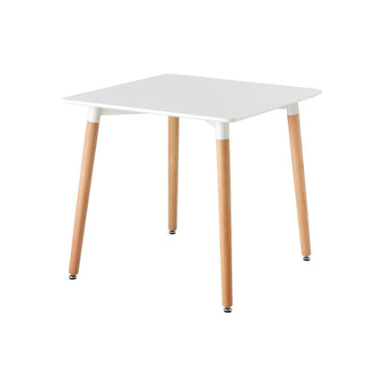 Juego de Comedor Polo · 4 Sillas · Blanco y Café Claro